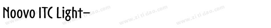 Noovo ITC Light字体转换